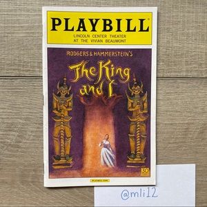 PLAYBILL The King and I (2015 Broadway Revival)